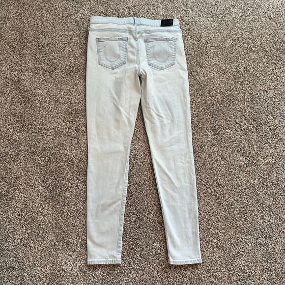 True Religion light wash Halle mid-rise super skinny jeans size 30 - Picture 4 of 12
